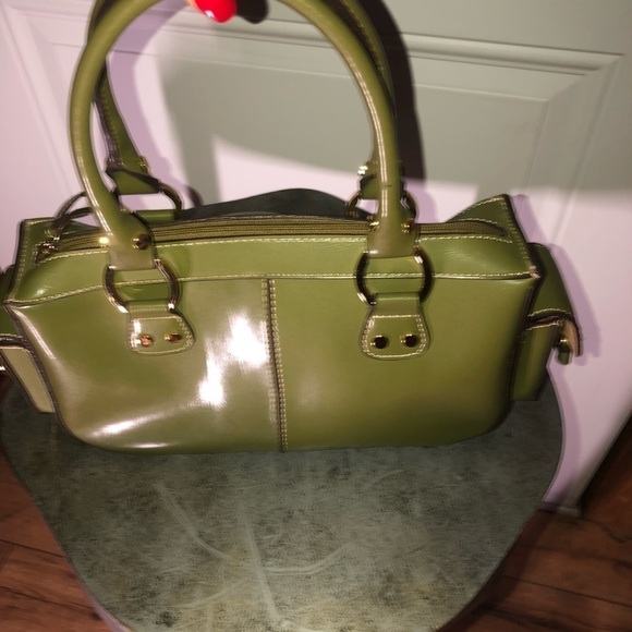 Madison & Max Vintage Purse Olive Green - Picture 4 of 9